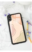 iPhone Xs Max Nude Colors Tasarımlı Glossy Telefon Kılıfı