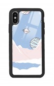 iPhone Xs Max Pastel Mount Tasarımlı Glossy Uyumlu Telefon Kılıfı