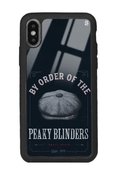 iPhone Xs Max Peaky Blinders Cap Tasarımlı Glossy Telefon Kılıfı
