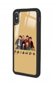iPhone Xs Max Uyumlu Friends Tasarımlı Glossy Telefon Kılıfı