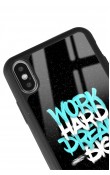 iPhone Xs Max Uzay Motto Tasarımlı Glossy Telefon Kılıfı