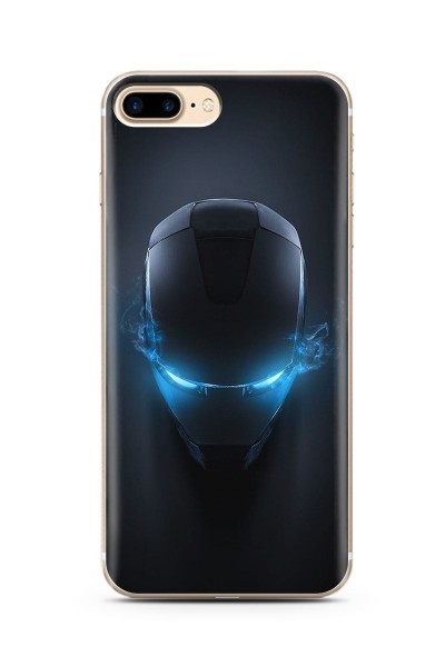 Iron Man Tasarım Süper Şeffaf Silikon Telefon Kılıfı iPhone 7 Plus