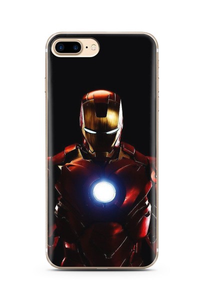 Iron Man Tasarım Süper Şeffaf Silikon Telefon Kılıfı iPhone 7 Plus