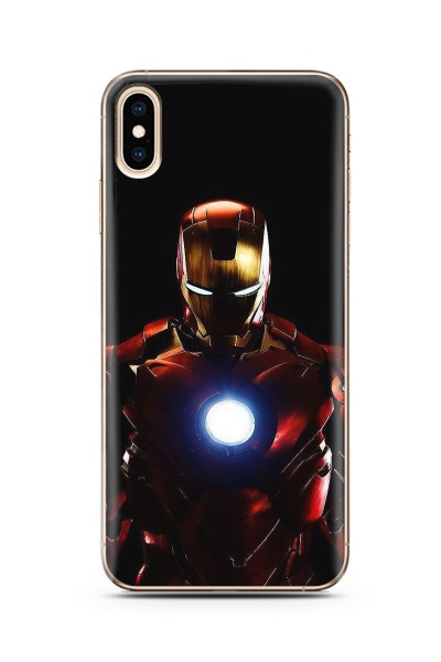 Iron Man Tasarım Süper Şeffaf Silikon Telefon Kılıfı Iphone Xs Max