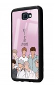 J7 Prime Uyumlu Bts K-pop Tasarımlı Glossy Telefon Kılıfı