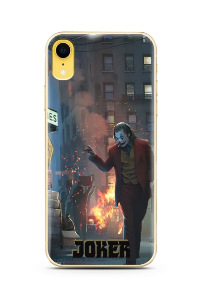 Joker Tasarımlı Süper Şeffaf Silikon Iphone Xr Telefon Kılıfı