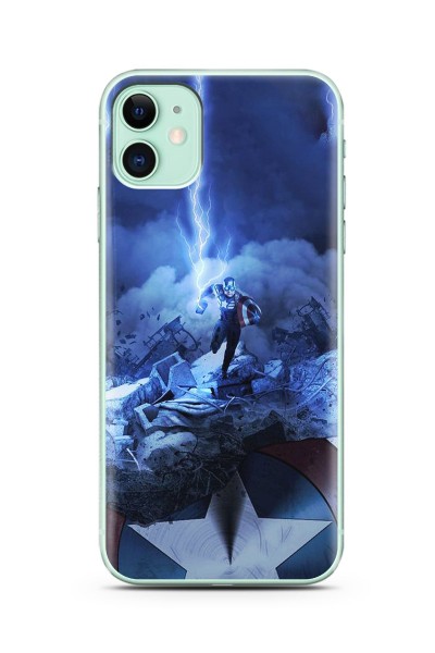 Kaptan Amerika Tasarım Süper Şeffaf Silikon Telefon Kılıfı Iphone 11