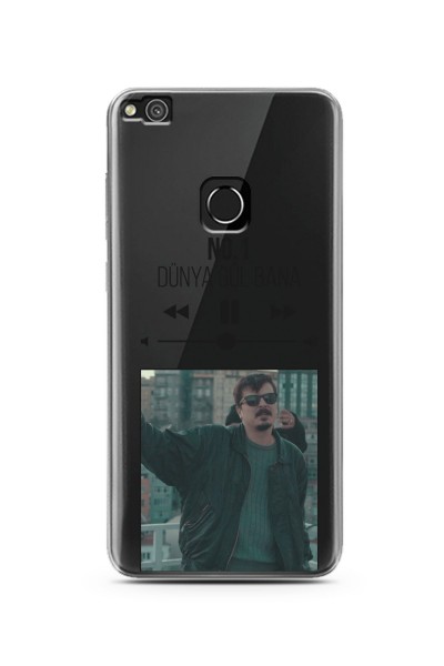 No.1 Mp3 Tasarımlı Süper Şeffaf Silikon Telefon Kılıfı Huawei P9 Lite (2017)