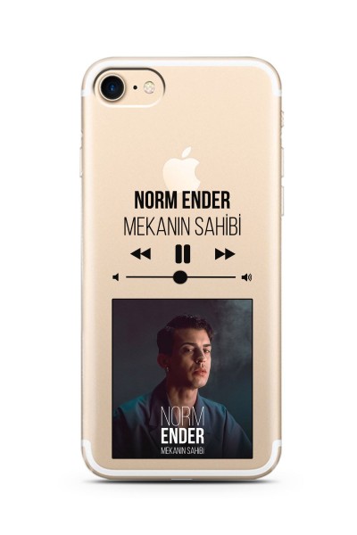 Norm Ender Mp3 Tasarımlı Süper Şeffaf Silikon Telefon Kılıfı iPhone 7
