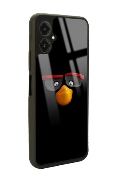 Omix X5 Black Angry Birds Tasarımlı Glossy Telefon Kılıfı