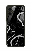 Omix X5 Black Wave Tasarımlı Glossy Telefon Kılıfı