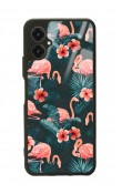 Omix X5 Flamingo Leaf Tasarımlı Glossy Telefon Kılıfı
