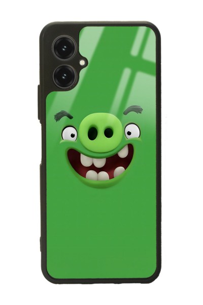 Omix X5 Green Angry Birds Tasarımlı Glossy Telefon Kılıfı