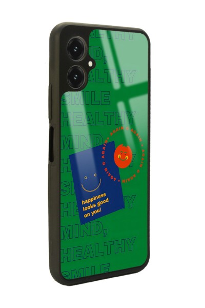 Omix X5 Happy Green Tasarımlı Glossy Telefon Kılıfı