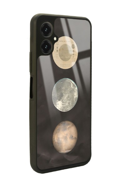 Omix X5 Night Moon Tasarımlı Glossy Telefon Kılıfı