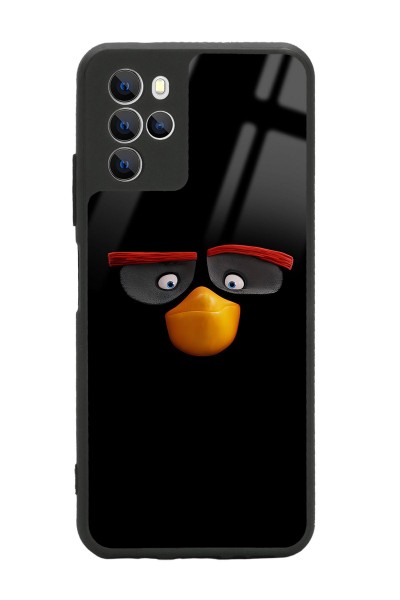 Omix X700 Black Angry Birds Tasarımlı Glossy Telefon Kılıfı