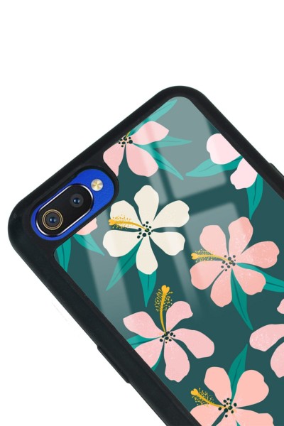Oppo Realme C2 Leaf Flovers Tasarımlı Glossy Telefon Kılıfı