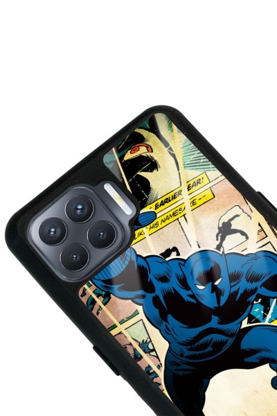 Oppo Reno 4 Lite Black Panther Kara Panter Tasarımlı Glossy Telefon Kılıfı