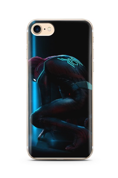 Örümcek Adam Tasarım Süper Şeffaf Silikon iPhone 7 Telefon Kılıfı