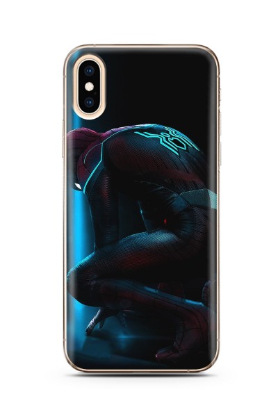 Örümcek Adam Tasarım Süper Şeffaf Silikon Telefon Kılıfı iPhone X