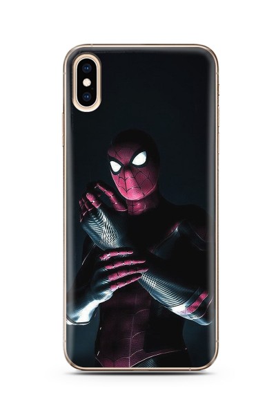Örümcek Adam Tasarım Süper Şeffaf Silikon Telefon Kılıfı Iphone Xs Max