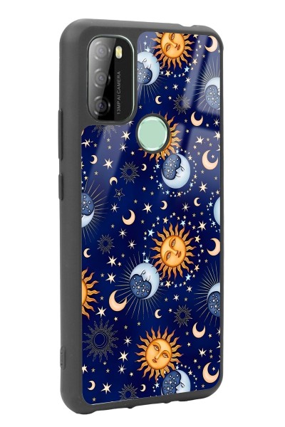 P13 Blue Max 128 Ay Güneş Pijama Tasarımlı Glossy Telefon Kılıfı