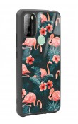 P13 Blue Max 128 Flamingo Leaf Tasarımlı Glossy Telefon Kılıfı