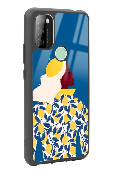 P13 Blue Max 128 Lemon Woman Tasarımlı Glossy Telefon Kılıfı