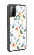 P13 Blue Max 128 Minik Çiçekler Tasarımlı Glossy Telefon Kılıfı