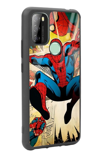 P13 Blue Max 128 Spider-man Örümcek Adam Tasarımlı Glossy Telefon Kılıfı