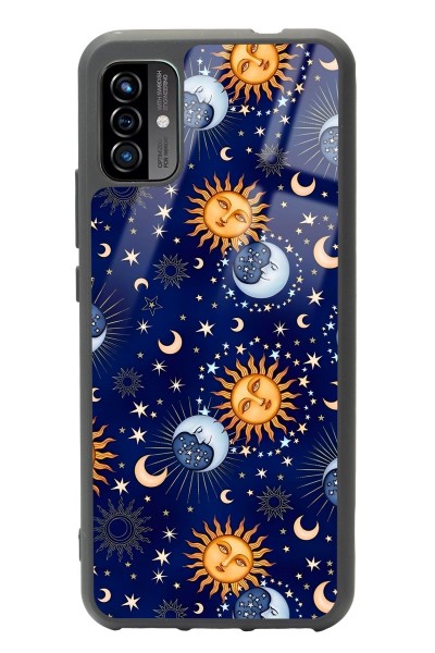 P13 Blue Max Pro Lite 2022 Ay Güneş Pijama Tasarımlı Glossy Telefon Kılıfı
