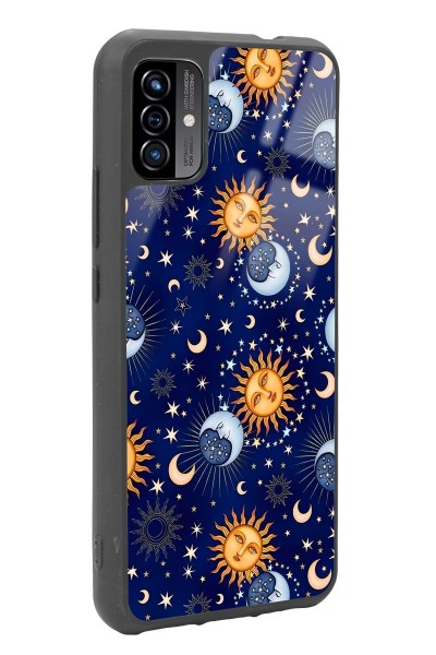 P13 Blue Max Pro Lite 2022 Ay Güneş Pijama Tasarımlı Glossy Telefon Kılıfı