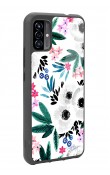 P13 Blue Max Pro Lite 2022 Beyaz Çiçek Tasarımlı Glossy Telefon Kılıfı