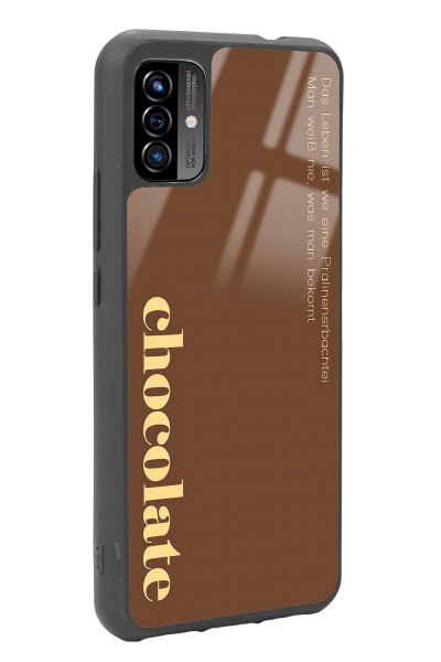 P13 Blue Max Pro Lite 2022 Choclate Tasarımlı Glossy Telefon Kılıfı