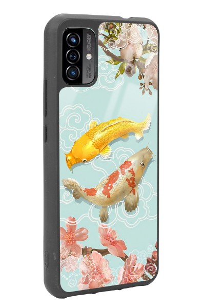 P13 Blue Max Pro Lite 2022 Koi Balığı Tasarımlı Glossy Telefon Kılıfı