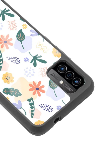 P13 Blue Max Pro Lite 2022 Minik Çiçekler Tasarımlı Glossy Telefon Kılıfı