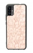 P13 Blue Max Pro Lite 2022 Pink Dog Tasarımlı Glossy Telefon Kılıfı