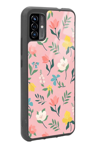 P13 Blue Max Pro Lite 2022 Pinky Flowers Tasarımlı Glossy Telefon Kılıfı