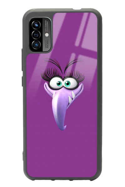 P13 Blue Max Pro Lite 2022 Purple Angry Birds Tasarımlı Glossy Telefon Kılıfı