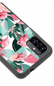P13 Blue Max Pro Lite 2022 Retro Flamingo Duvar Kağıdı Tasarımlı Glossy Telefon Kılıfı