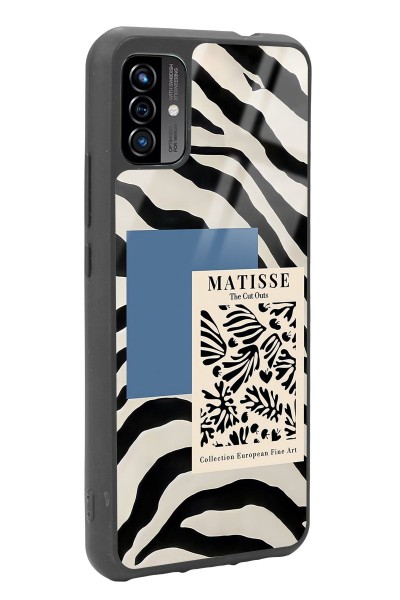 P13 Blue Max Pro Lite 2022 Zebra Matısse Tasarımlı Glossy Telefon Kılıfı