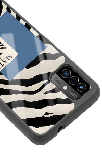 P13 Blue Max Pro Lite 2022 Zebra Matısse Tasarımlı Glossy Telefon Kılıfı
