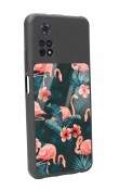 Poco M4 Pro Flamingo Leaf Tasarımlı Glossy Telefon Kılıfı