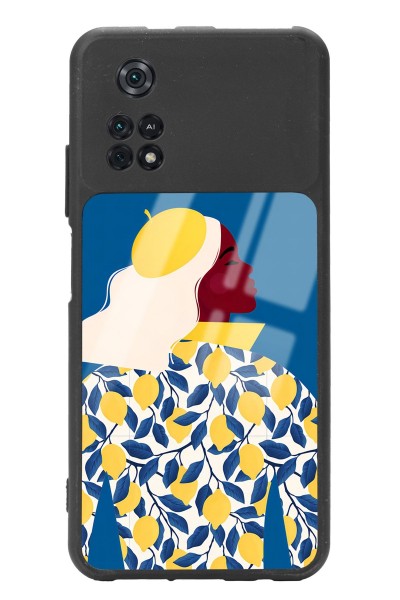 Poco M4 Pro Lemon Woman Tasarımlı Glossy Telefon Kılıfı