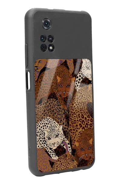 Poco M4 Pro Leoparlar Tasarımlı Glossy Telefon Kılıfı