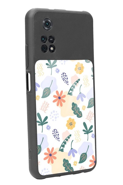 Poco M4 Pro Minik Çiçekler Tasarımlı Glossy Telefon Kılıfı