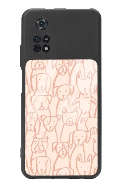 Poco M4 Pro Pink Dog Tasarımlı Glossy Telefon Kılıfı