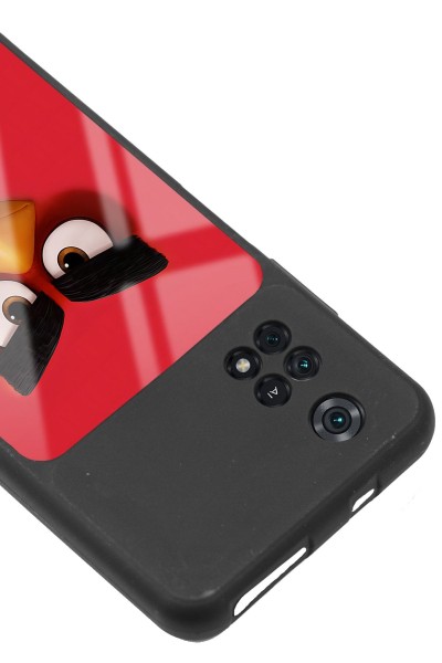 Poco M4 Pro Red Angry Birds Tasarımlı Glossy Telefon Kılıfı