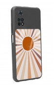 Poco M4 Pro Retro Güneş Tasarımlı Glossy Telefon Kılıfı