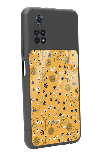 Poco M4 Pro Sarı Bindanlı Tasarımlı Glossy Telefon Kılıfı